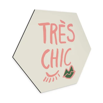 Hexagon Wandbild 1X Studio - Très chic - Alu-Dibond 
