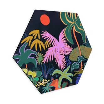 Hexagon Dibond Arty Guava - Exotic Jungle 