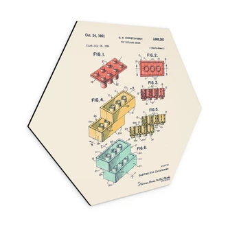 Hexagone - alu-Dibond Comment est né le plus célèbre des blocs de construction - Bodart 
