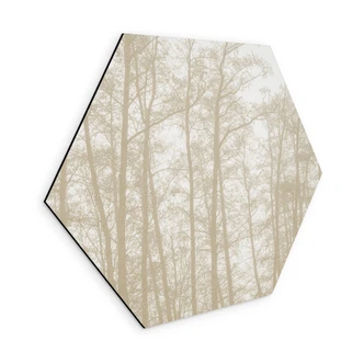Wanddecoratie Stil winterbos - Böhmer - Alu-Dibond 