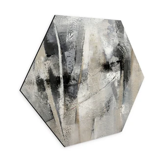 Zeshoekige abstracte landschap Wanddecoratie - Fedrau - aluminium dibond Zeshoekige abstracte landschap Wanddecoratie - Fedrau - aluminium dibond