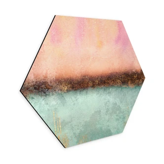 Hexagon - Alu-Dibond Fredriksson - Farben des Sommers 