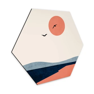 Hexagon Dibond Kubistika - Traveling 