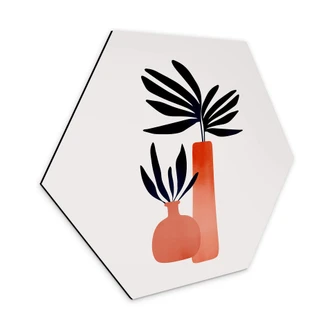 Hexagon Dibond Kubistika - Fairytale Plants 