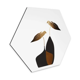 Hexagon Dibond Kubistika - Scandinavian Bouquet 
