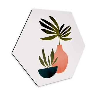 Hexagon Dibond Kubistika - Scandinavisch Stilleven 