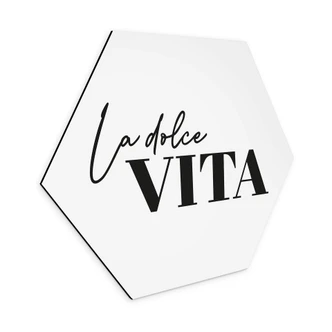 Hexagon Wandbild La Dolce Vita - Alu-Dibond Hexagon Wandbild La Dolce Vita - Alu-Dibond