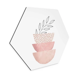 Hexagon Dibond Moss - Beauty of Nature 