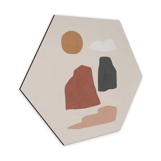 Hexagon Dibond Orara Studio - Landscape by Day 