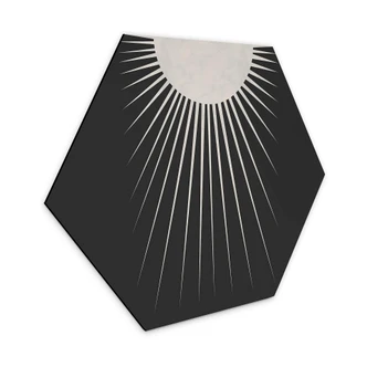 Hexagon Dibond Orara Studio - Minimalistic Moon 