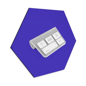 Hexagon Wandbild Tastatur des Lebens - Pozdniakov - Alu-Dibond Hexagon Wandbild Tastatur des Lebens - Pozdniakov - Alu-Dibond