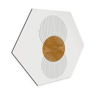 Hexagon - Alu-Dibond The Miuus Studio - Modern Composition 