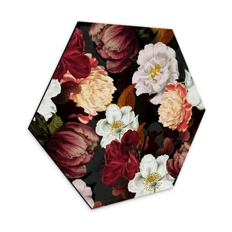 Hexagon Dibond UN Designs - Flower Arrangement 