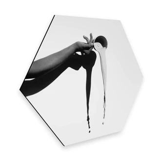 Hexagon - Alu-Dibond - Das Milchglas Hexagon - Alu-Dibond - Das Milchglas