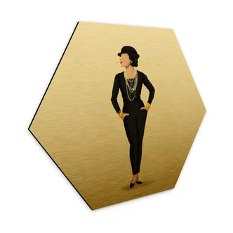 Hexagon Dibond Goudeffect Tohmé - Coco 