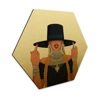 Hexagon Dibond Goudeffect Tohmé - Formation 