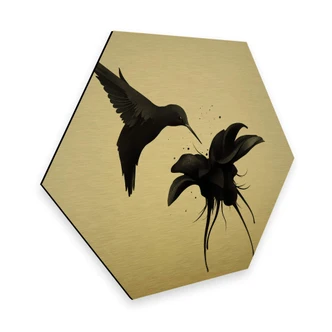 Hexagon Alu-Dibond Goudeffect Ireland - Chrorum 