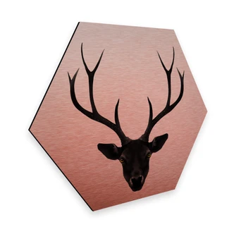 Hexagon Alu-Dibond Kopereffect Ireland - the Black Deer 