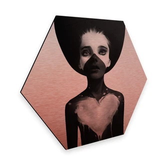 Hexagon Alu-Dibond Kopereffect - Ireland - Hold on 