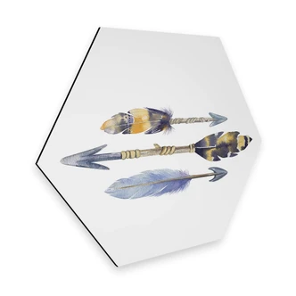 Hexagon alu-dibond - Kvilis - Pijlen 