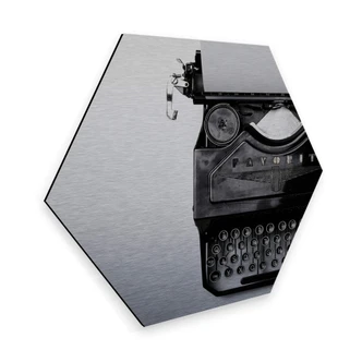 Esagoni Alu-Dibond Macchina da scrivere 