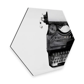 Hexagon - Alu-Dibond - Typewriter Hexagon - Alu-Dibond - Typewriter