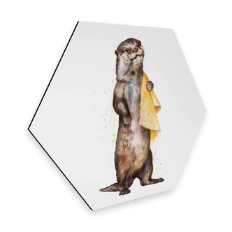 Hexagon - Alu-Dibond Graves - Otter 