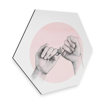 Hexagon - Alu-Dibond Graves - Pinky swear 