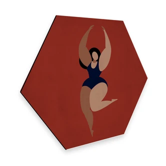 Hexagon - Alu-Dibond Kubistika - Feel good 