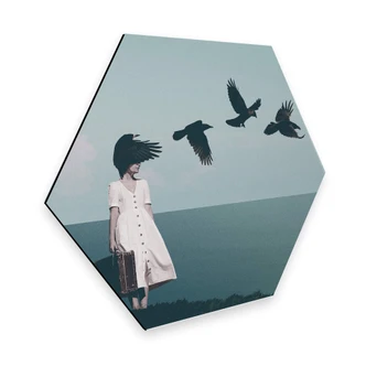 Hexagon - Alu-Dibond Léon - I am starting to forget your face 