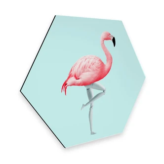Hexagon - Alu-Dibond Loose - Flamingo Mannequin 