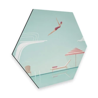 Hexagon Alu-Dibond - Henry Rivers - Côte d'Azur 