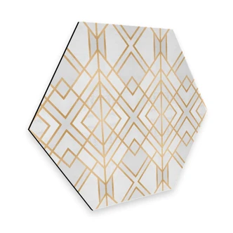 Hexagon Dibond Fredriksson - Golden Geometry 