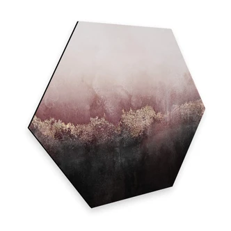 Esagoni Alu-Dibond Fredriksson - Cielo rosa 