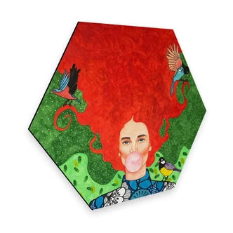 Hexagon Dibond Hülya - Loving Chaos 