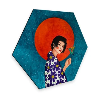 Hexagon Dibond Hülya - Leaving it Behind 