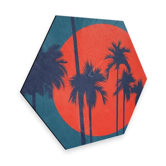 Hexagon Dibond Kubistika - Côte d'Azur 