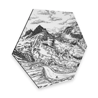 Hexagon - Alu-Dibond Sparshott - Col du Glandon 