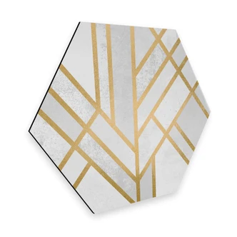 Hexagon - Alu-Dibond - Frederiksson - Golden Geometry 