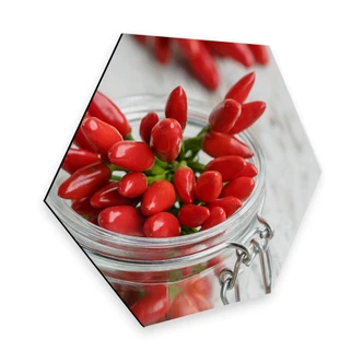 Hexagon - Alu-Dibond - Hot Chili Hexagon - Alu-Dibond - Hot Chili