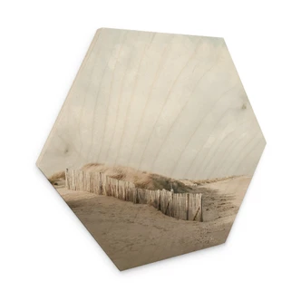 Houten Wanddecoratie duinlandschap aan de Noordzee - Annie 