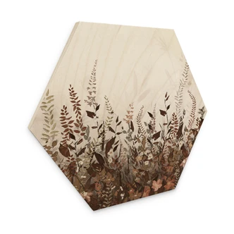 Hexagone - Bois Prairie de fleurs vintage - Lane 