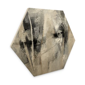 Tableau sur bois Hexagon Paysage abstrait - Fedrau 