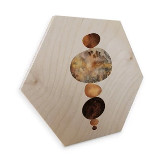 Hexagon - Holz Birke-Furnier Fredriksson - Balance Hexagon - Holz Birke-Furnier Fredriksson - Balance