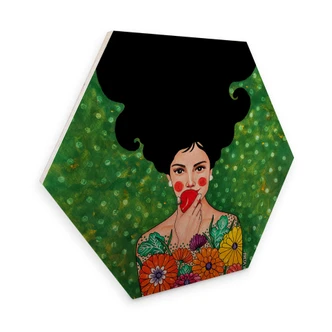 Esagoni in legno Hülya - Mela rossa 