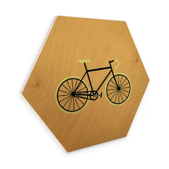 Hexagon - Holz Kubistika - Fahrrad Liebe 