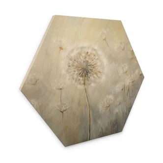 Hexagon Wood Dandelion dream in spring - Paksoylu 