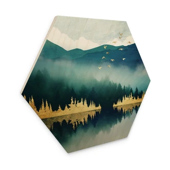 Hexagon Hout SpaceFrog Designs - Rust in de Ochtend Hexagon Hout SpaceFrog Designs - Rust in de Ochtend