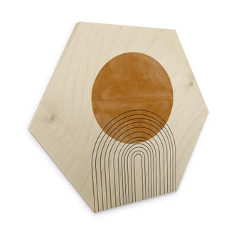 Hexagone - Bois The Miuus Studio - Abstract Flow 