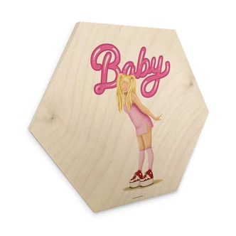 Hexagon - Holz Birke-Furnier Tohmé - Baby 